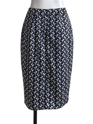 Navy Blue Pencil Skirt LB
