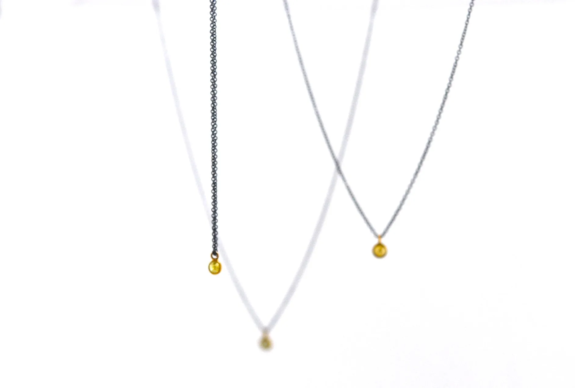 necklace / silver   rose cut diamond 18k
