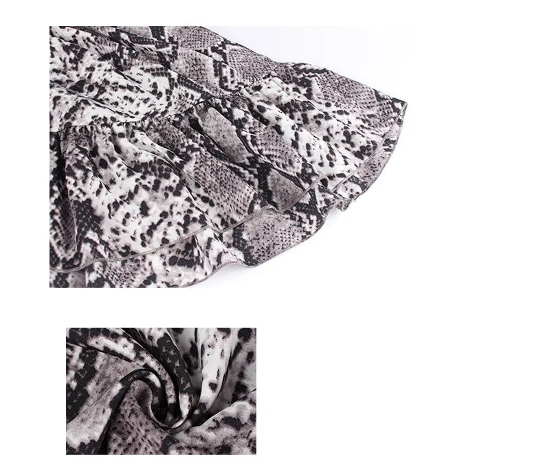 New Leopard Temperament Commuter Large Size Dress