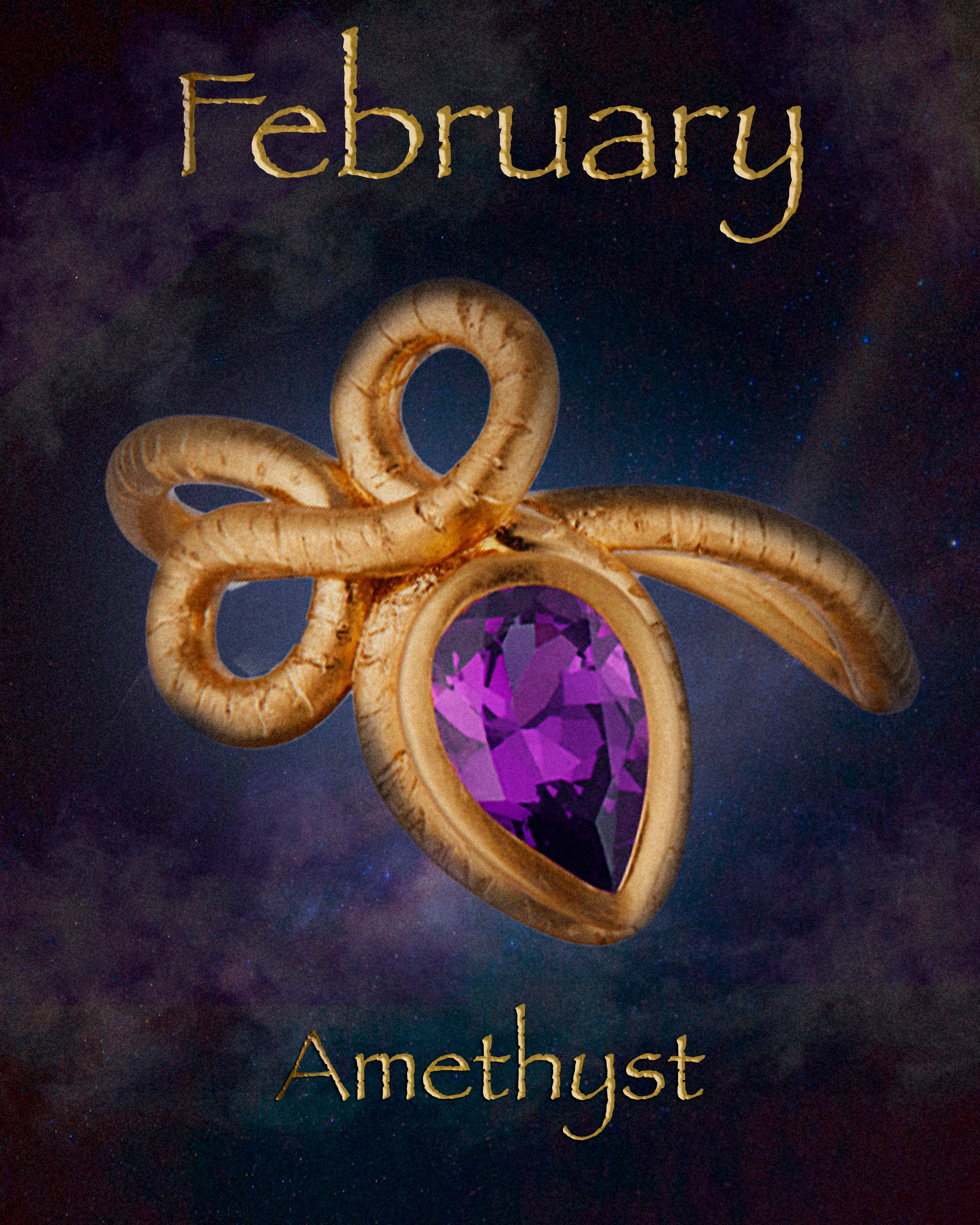 NEW! The Promise Ring with Amethyst