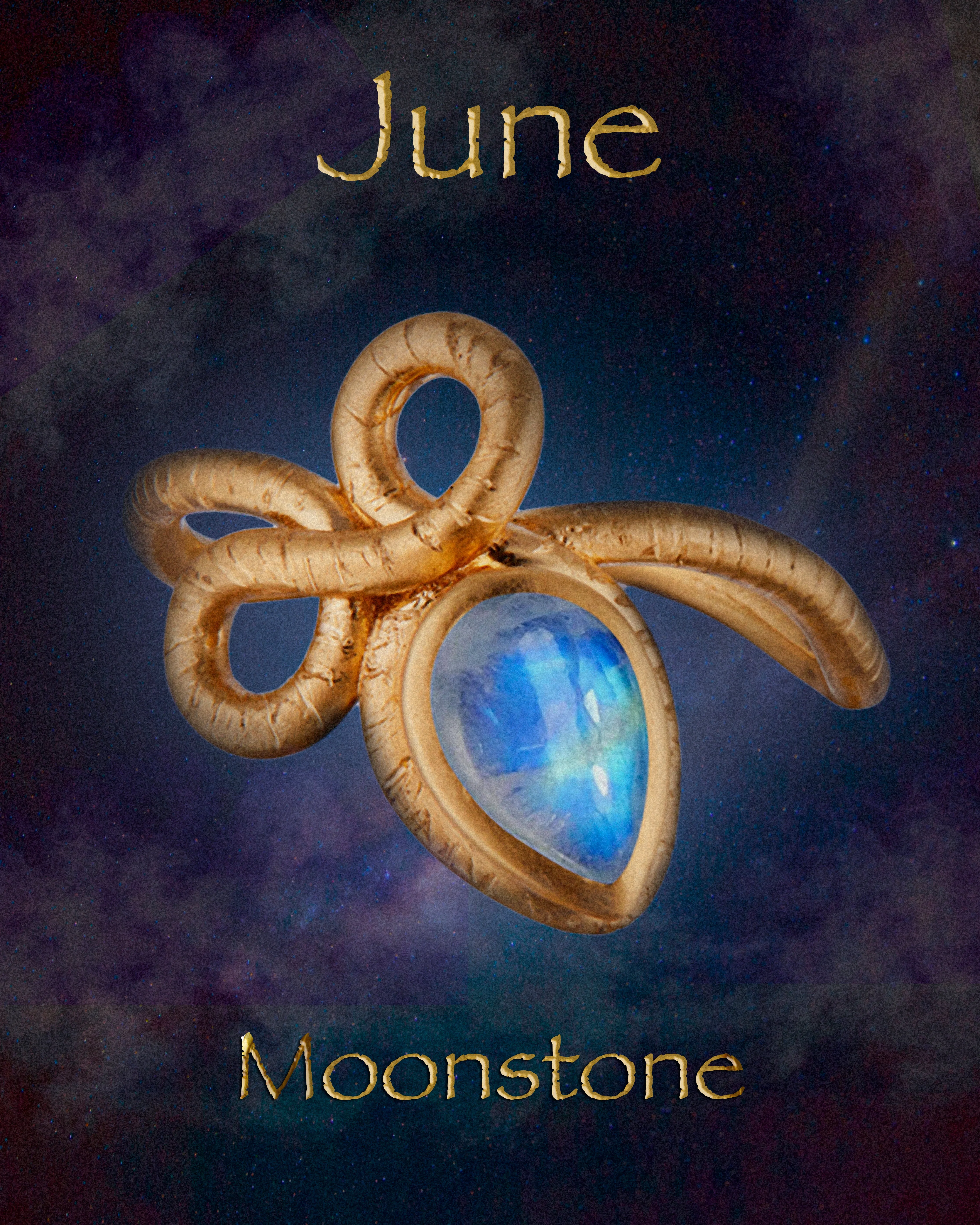NEW! The Promise Ring with Moonstone