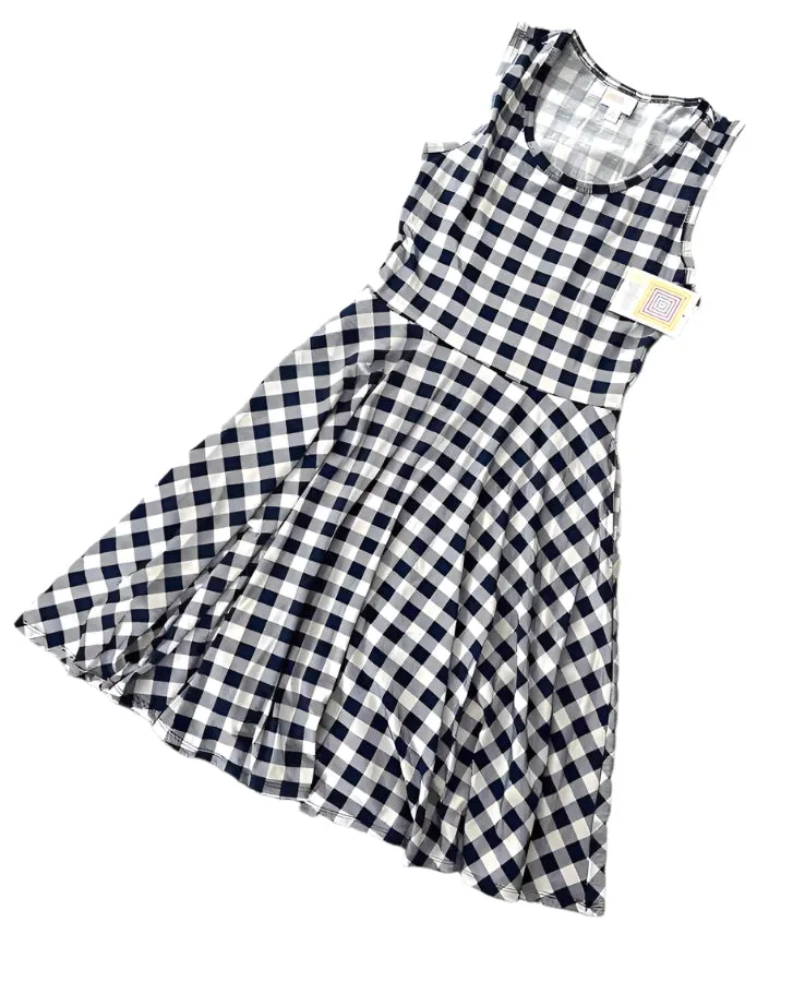 Nicki - Blue White Check