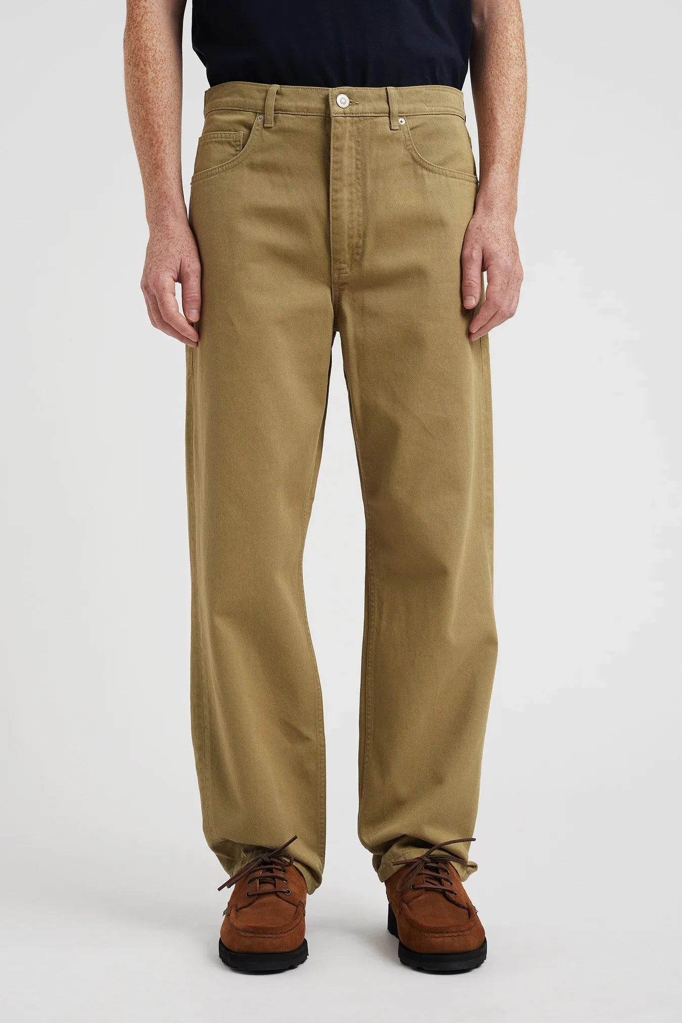 Norse Projects - Mogens Relaxed 5 Pocket Heavy Twill - Moss Green