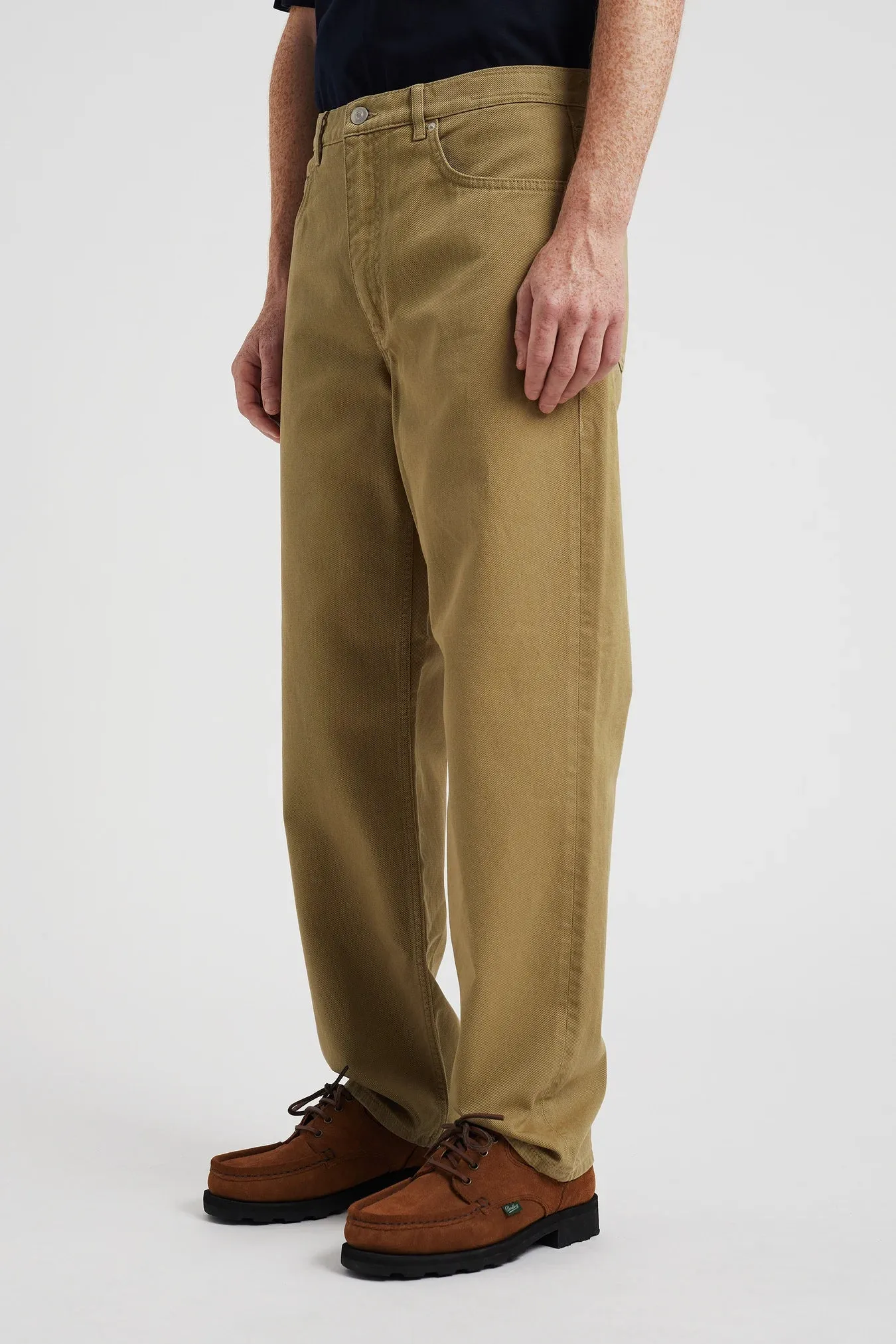Norse Projects - Mogens Relaxed 5 Pocket Heavy Twill - Moss Green