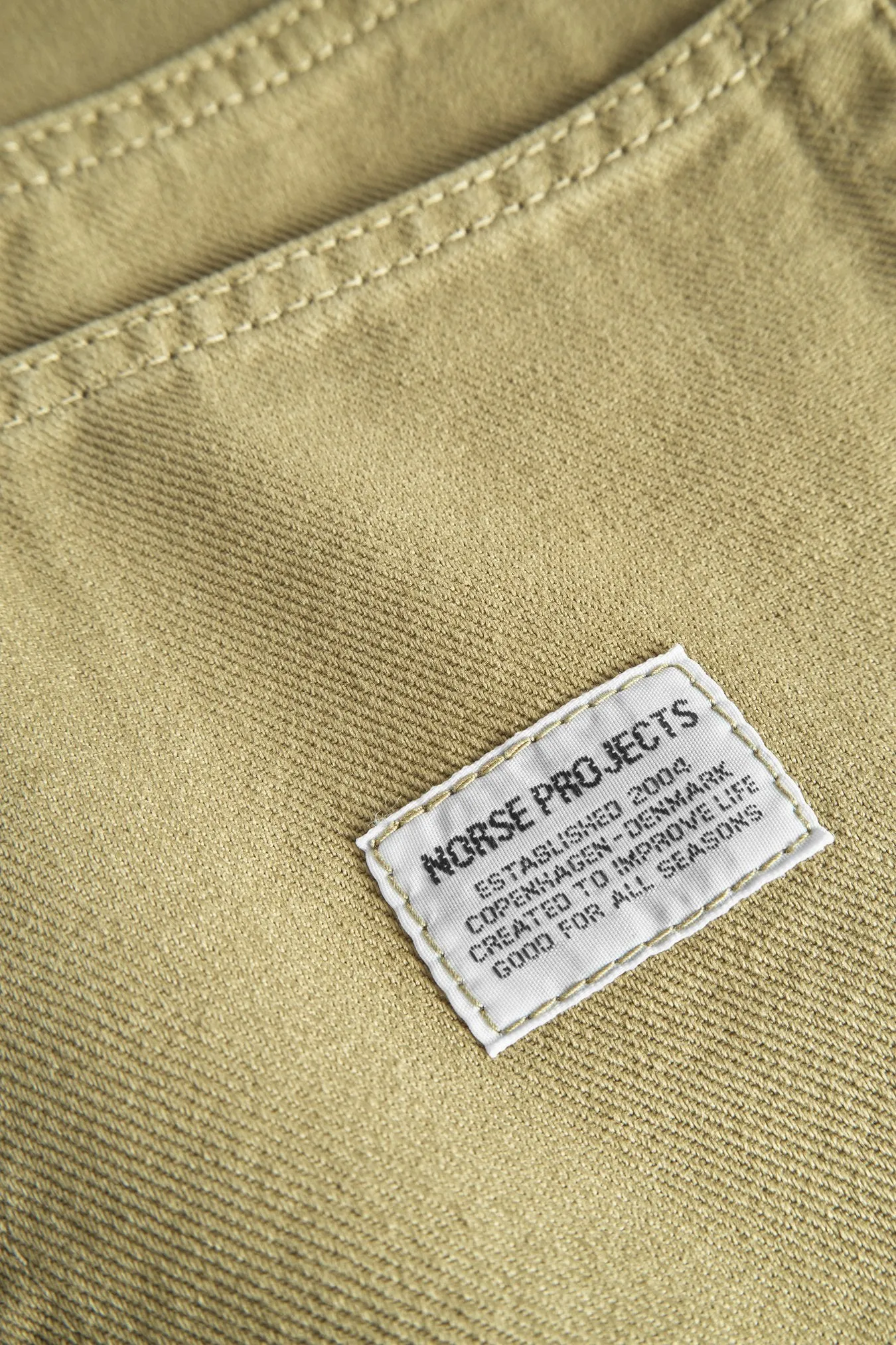 Norse Projects - Mogens Relaxed 5 Pocket Heavy Twill - Moss Green