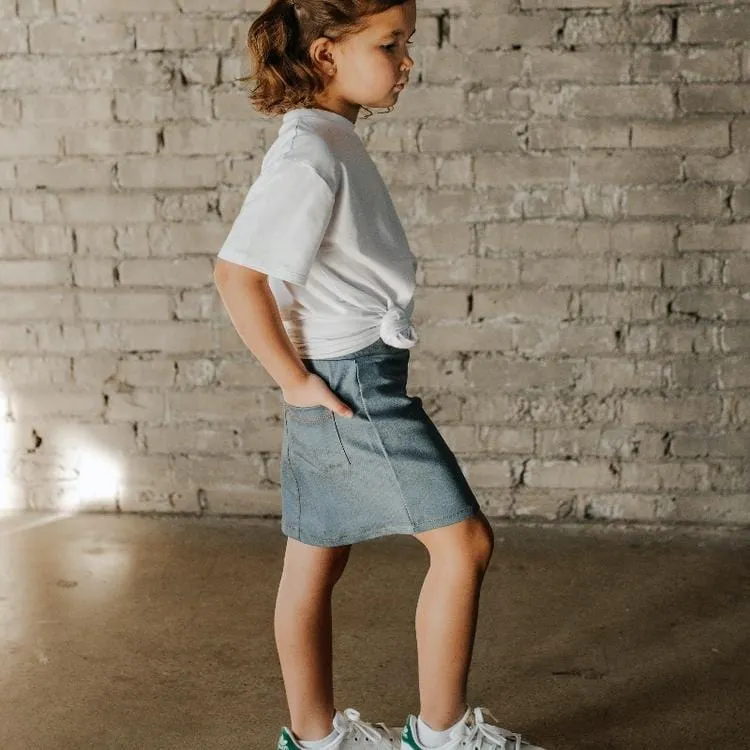 North Kinder Denim Pencil Skirt