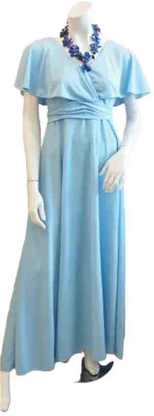 Nothing But Blue Skies Vintage Maxi Dress