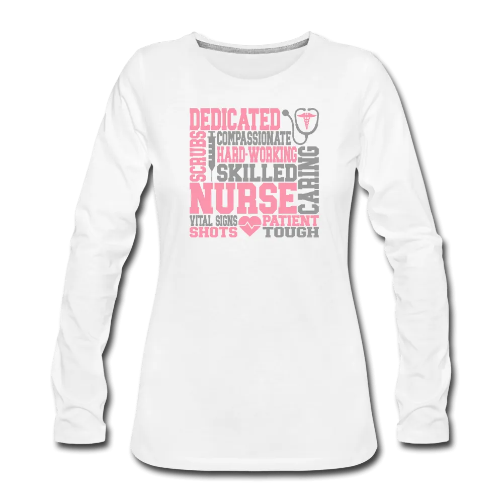 Nurse Subway Art Premium Long Sleeve T-Shirt