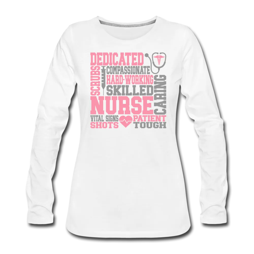 Nurse Subway Art Premium Long Sleeve T-Shirt