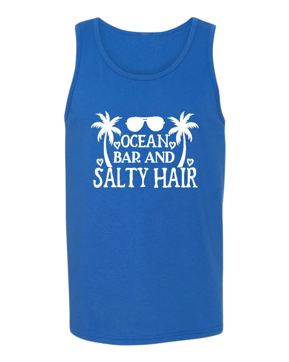 Ocean, bar and salty hair tank top, summer tank top, beach party tank top