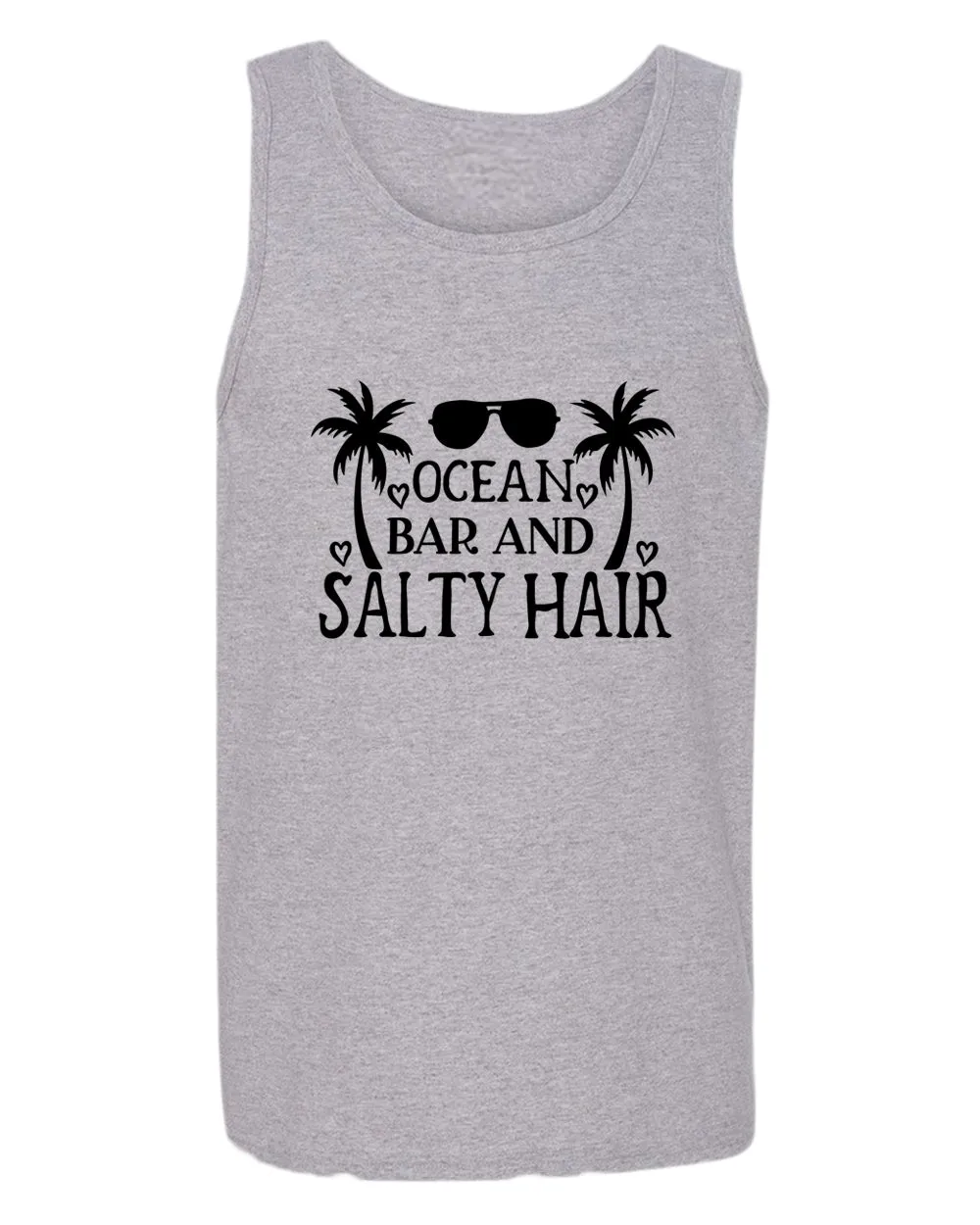 Ocean, bar and salty hair tank top, summer tank top, beach party tank top