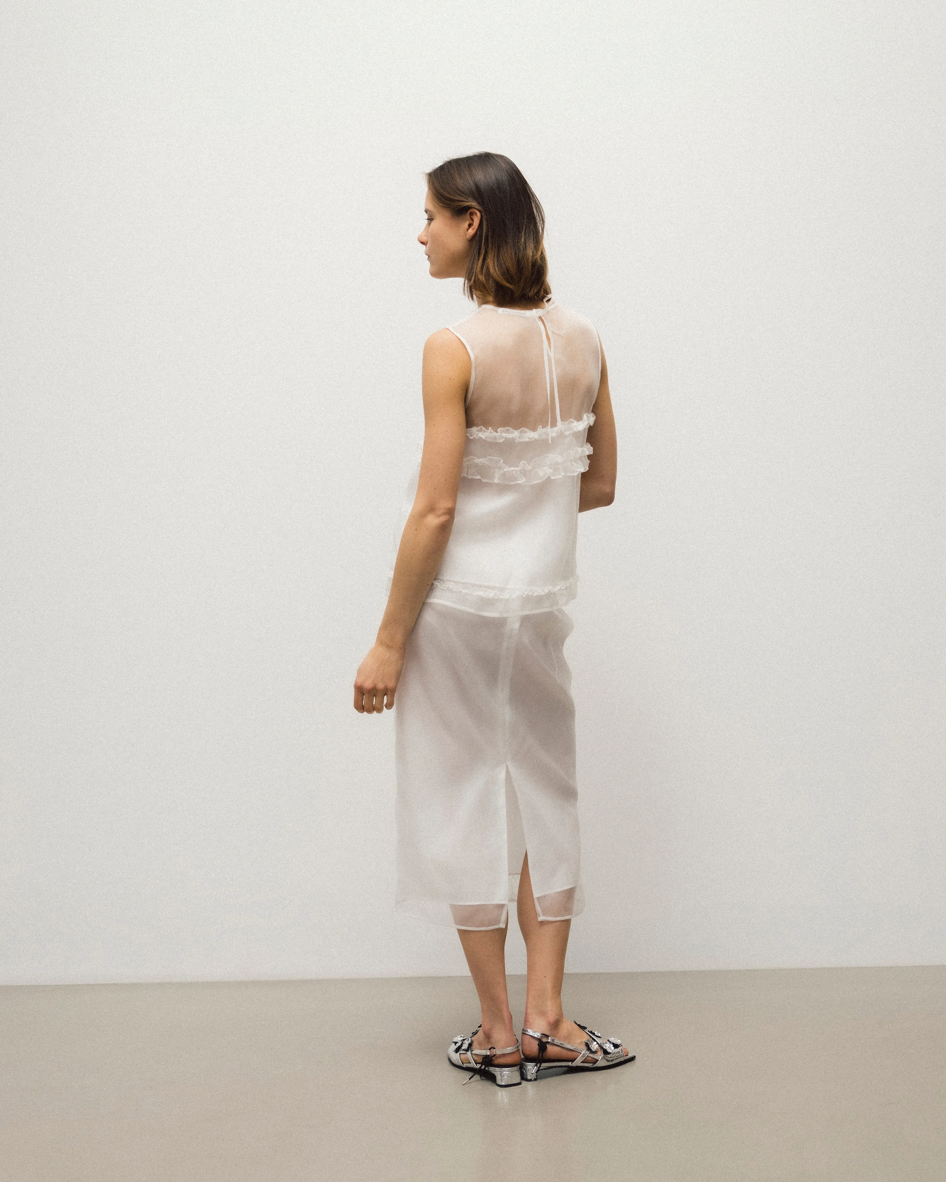 OCEAN | SKIRT ORGANZA WHITE NONA