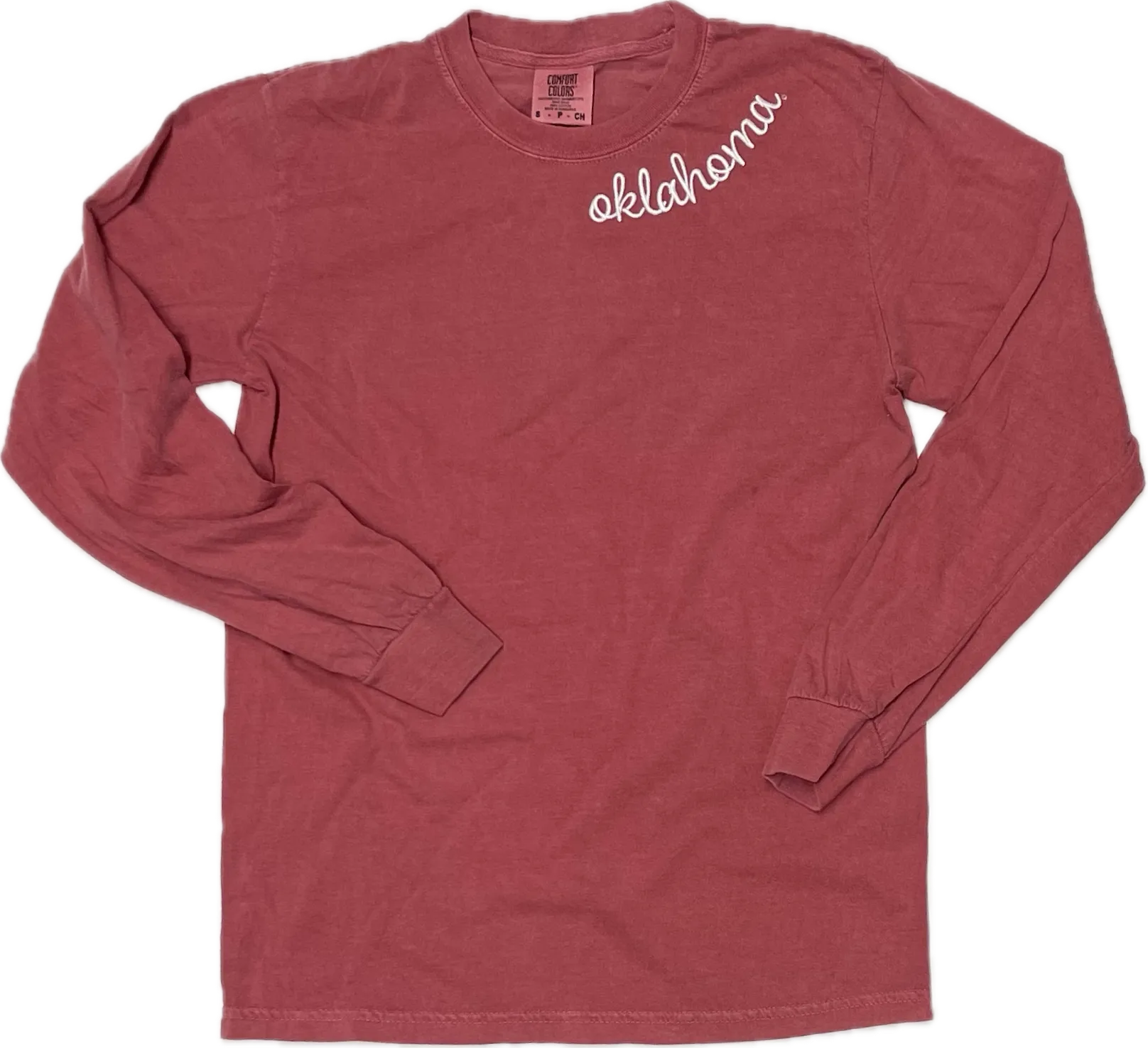Oklahoma Script Long Sleeve Tee