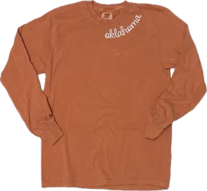 Oklahoma Script Long Sleeve Tee