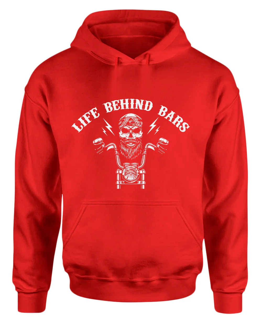 Old rider life behind bars motorcycle hoodie