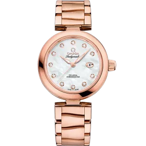Omega De Ville Ladymatic 34 mm, Sedna™ gold on Sedna™ gold