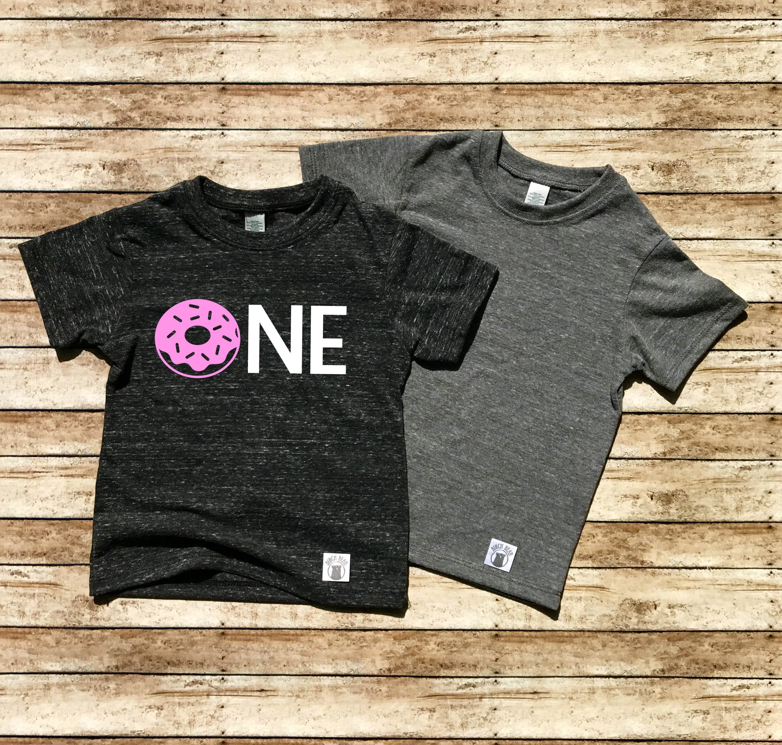 One Donut Shirt Funny 1st Birthday Shirt - Donut Shirt - Donut T shirt - Donut Birthday Girls Birthay Shirt Children's Tri-Blend T-Shirt