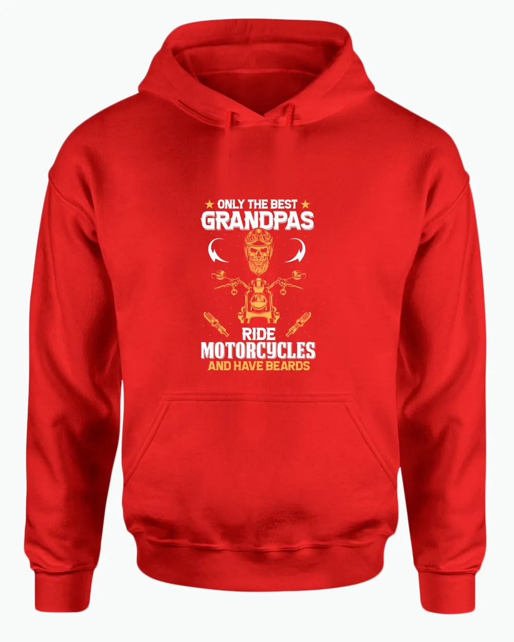 Only the best grandpas ride motorcycles and have beards hoodie