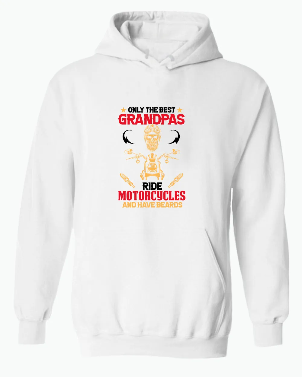 Only the best grandpas ride motorcycles and have beards hoodie