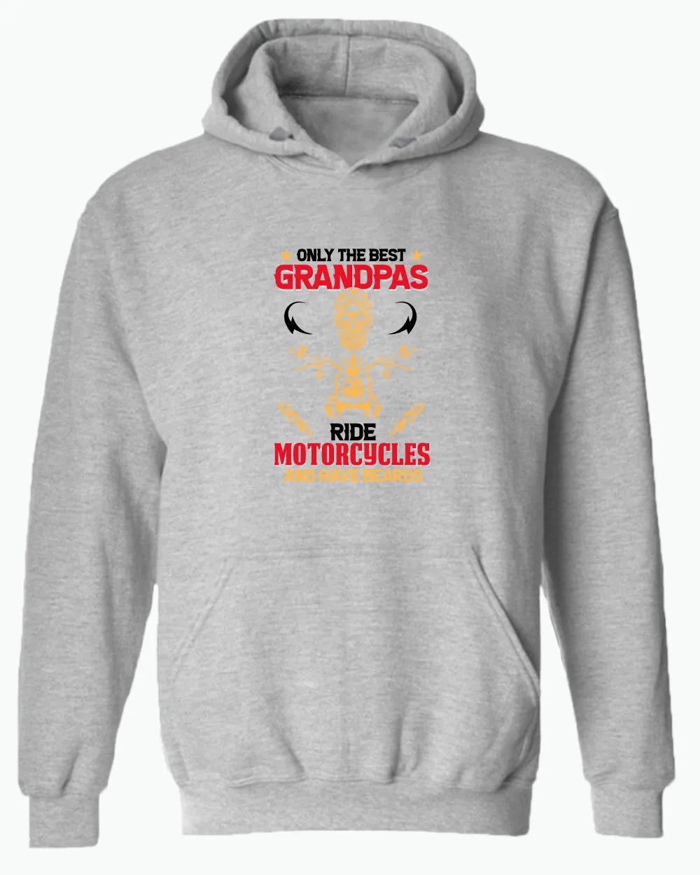 Only the best grandpas ride motorcycles and have beards hoodie