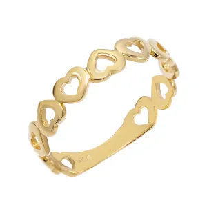 Open Heart Ring 14K