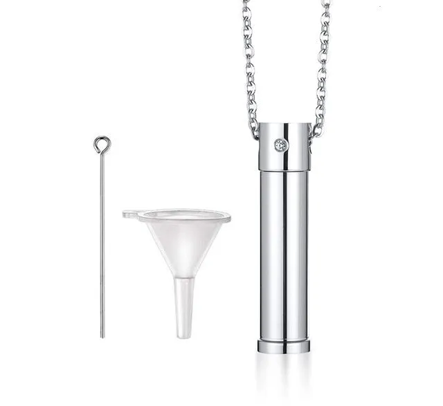 Openable Vial Cremation Necklace