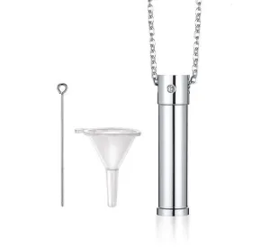 Openable Vial Cremation Necklace
