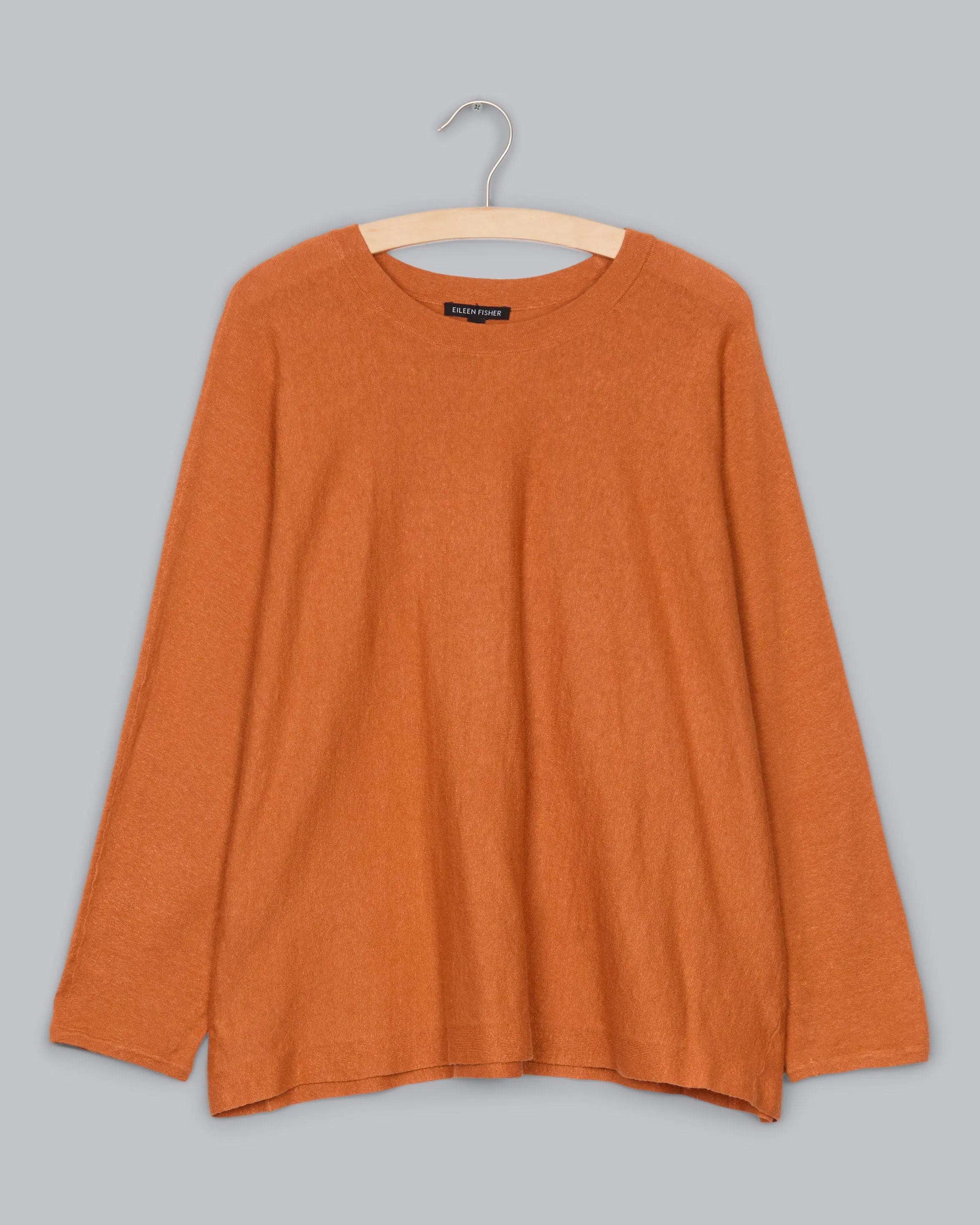 Organic Linen Crepe Stretch Pullover