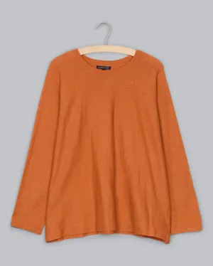 Organic Linen Crepe Stretch Pullover