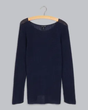 Organic Linen Half Cardigan Pullover