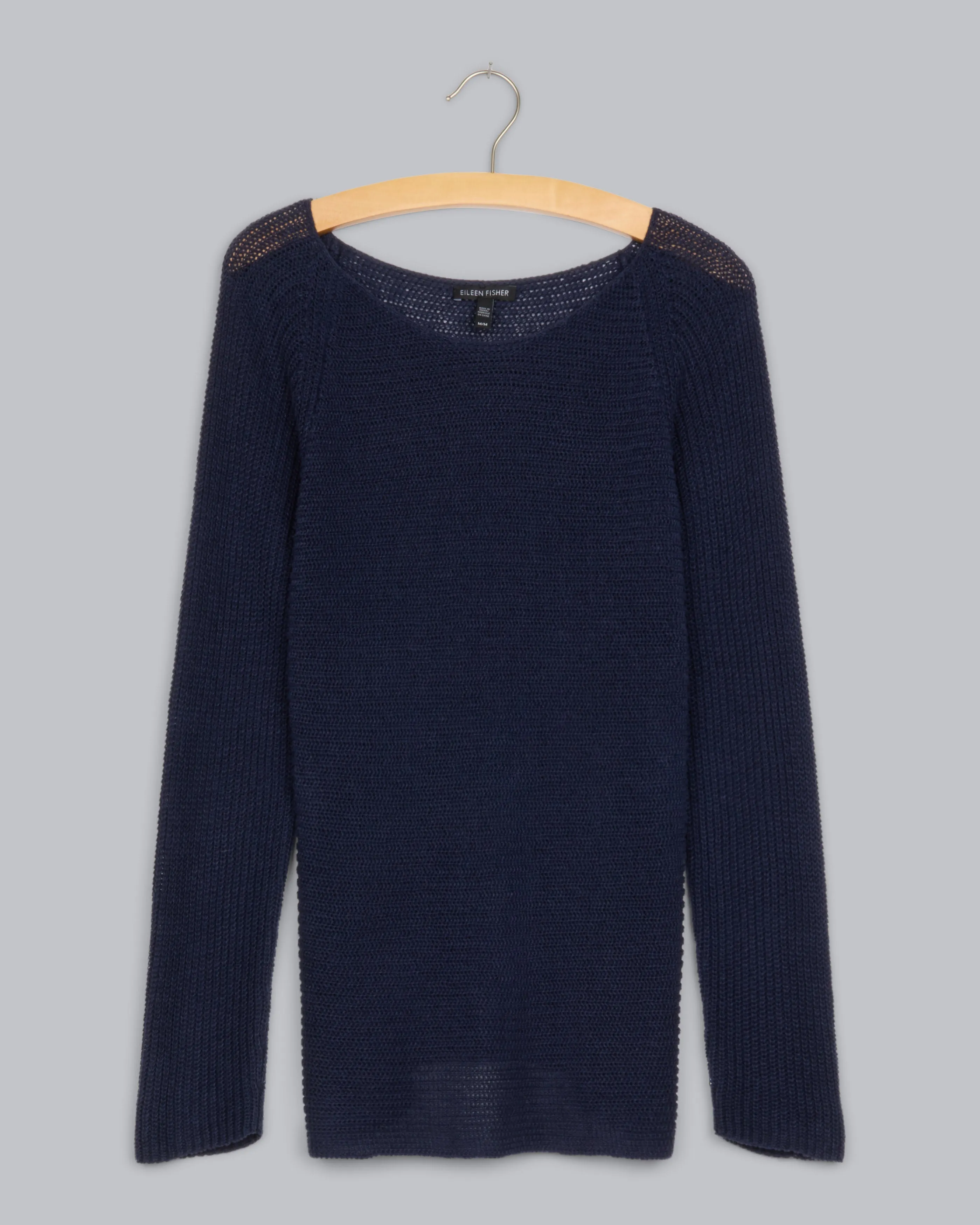 Organic Linen Half Cardigan Pullover