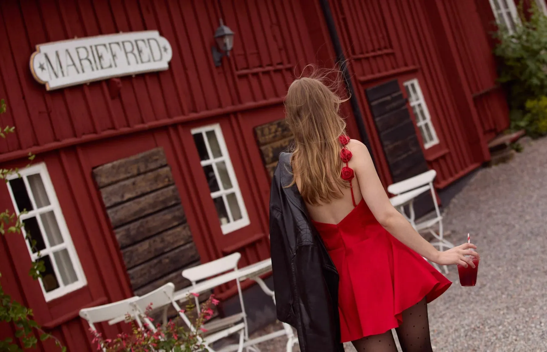 Orsa Mini Dress in Red