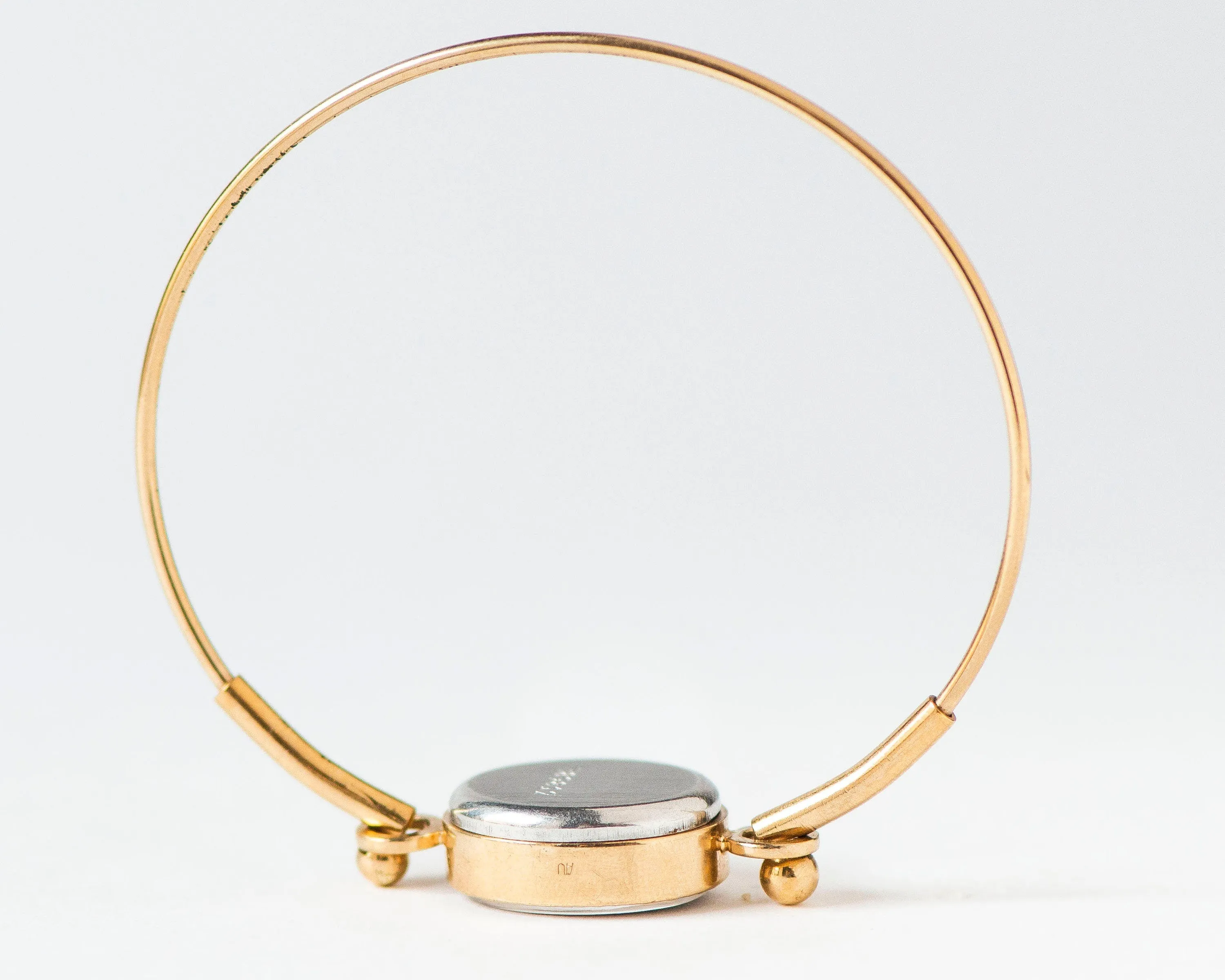 Oval cocktail wristwatch women tiny bracelet gold plated Seagull, evening watch black dial minimalist chic lady watch jewelry classic gift