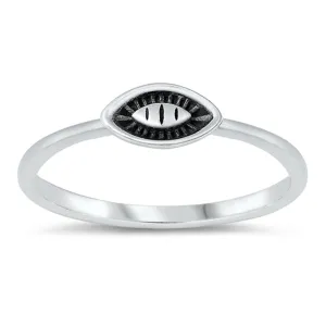 Oxidized Boho Eye Ring New .925 Sterling Silver Band Sizes 4-10
