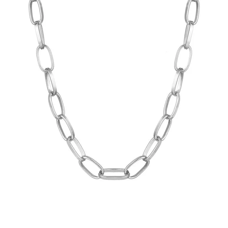 Pack of 2 Gold and Silver Chunky Chain Pendant