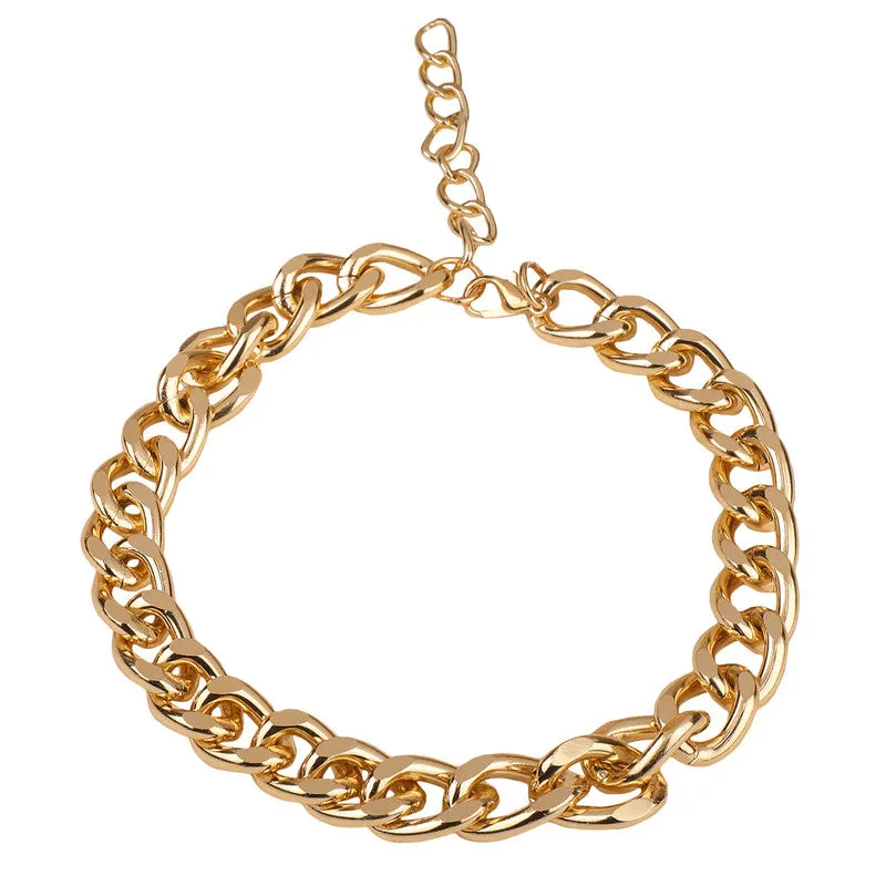 Pack of 2 Gold and Silver Chunky Chain Pendant
