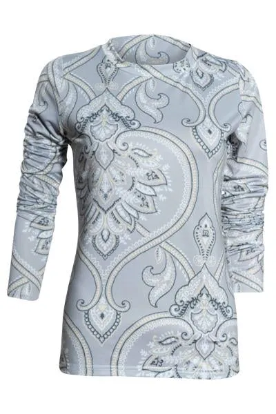 Paisley Contouring T-Top Extra Long Sleeve