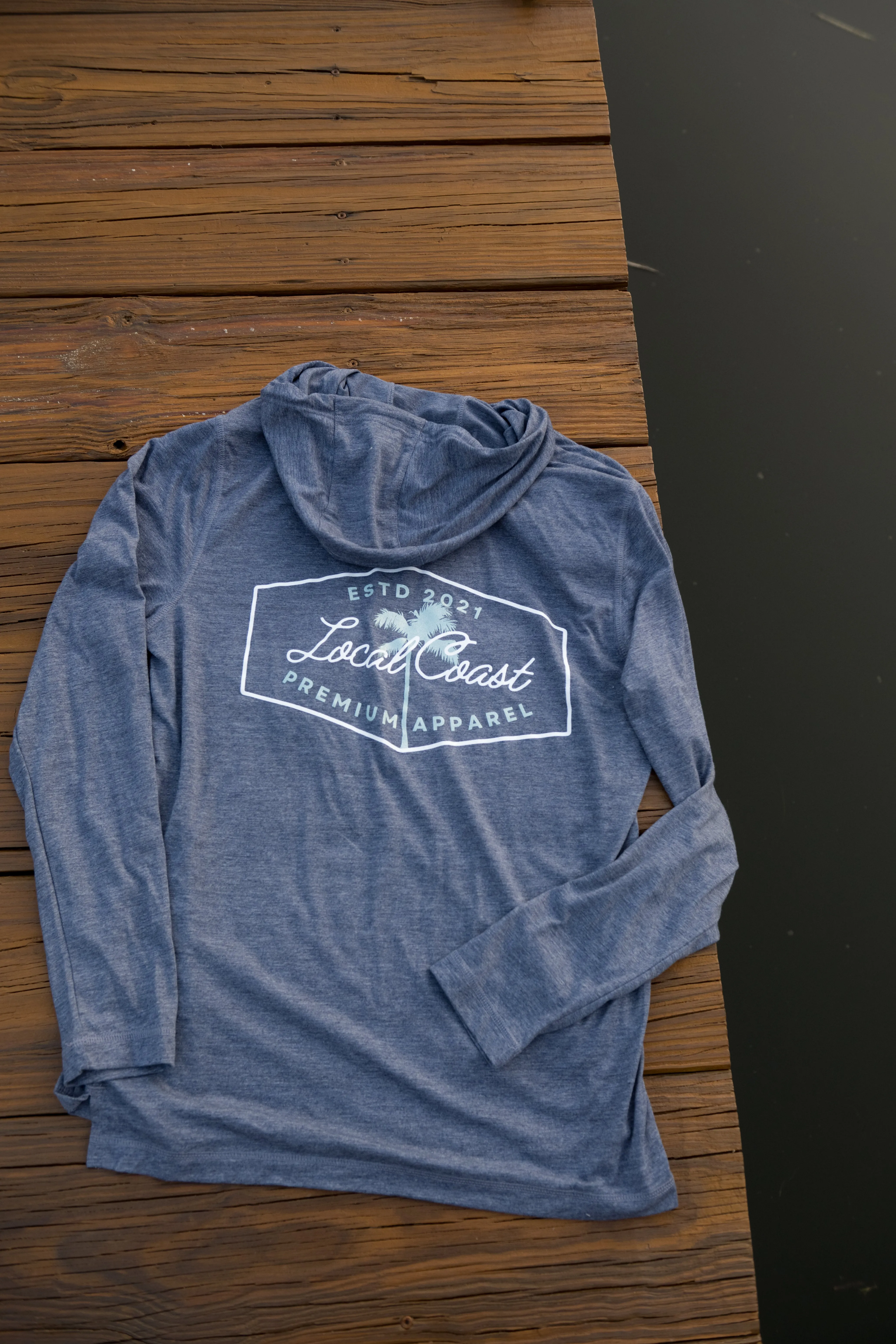 Palm Hooded Long Sleeve T-Shirt