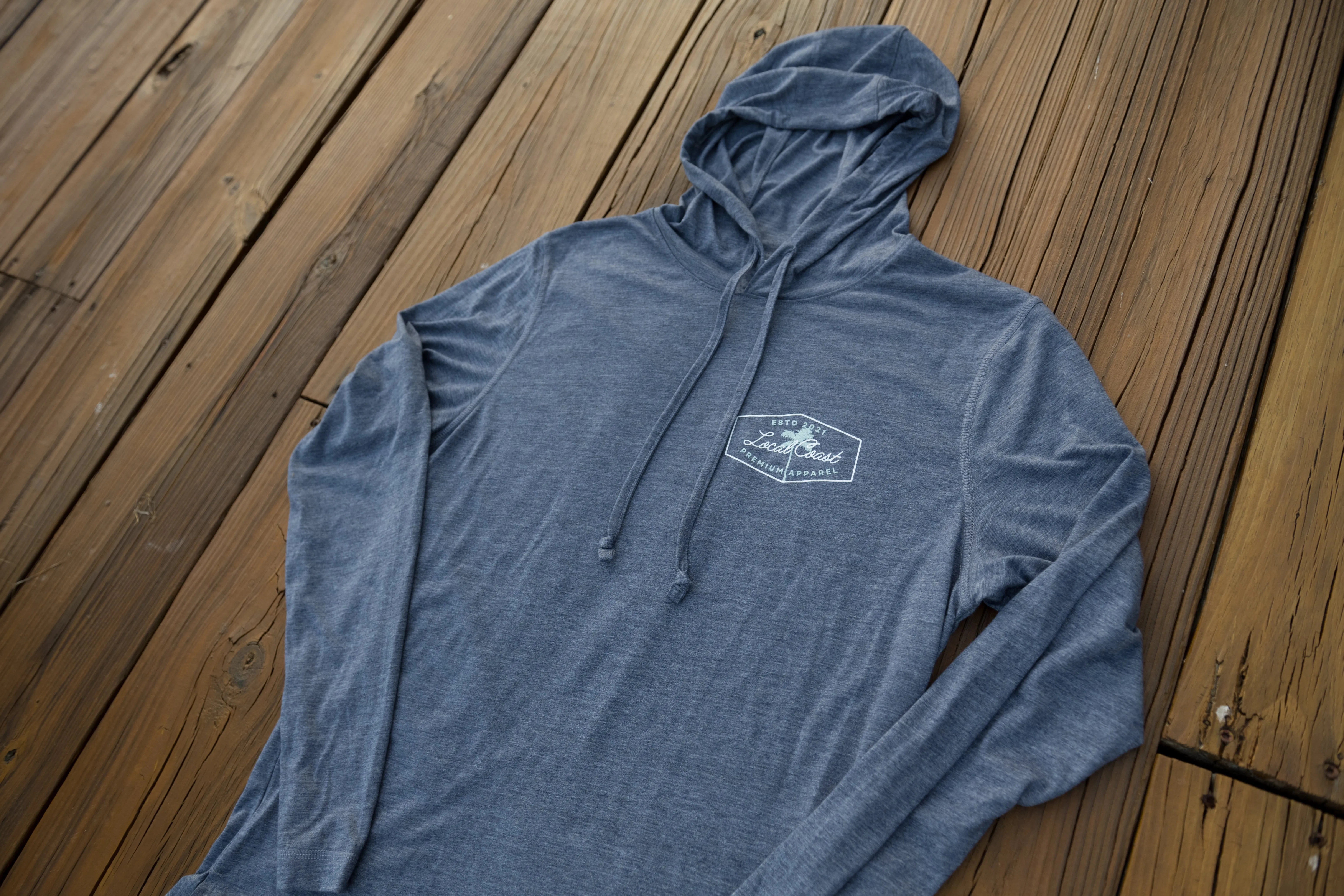 Palm Hooded Long Sleeve T-Shirt
