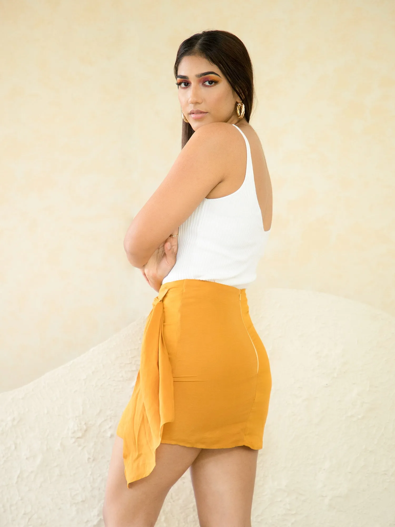 Panel Detail Mini Skirt