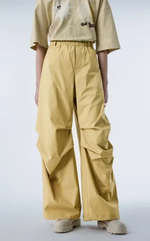 Pants / JNBY Gathered-detail Wide-leg Pants