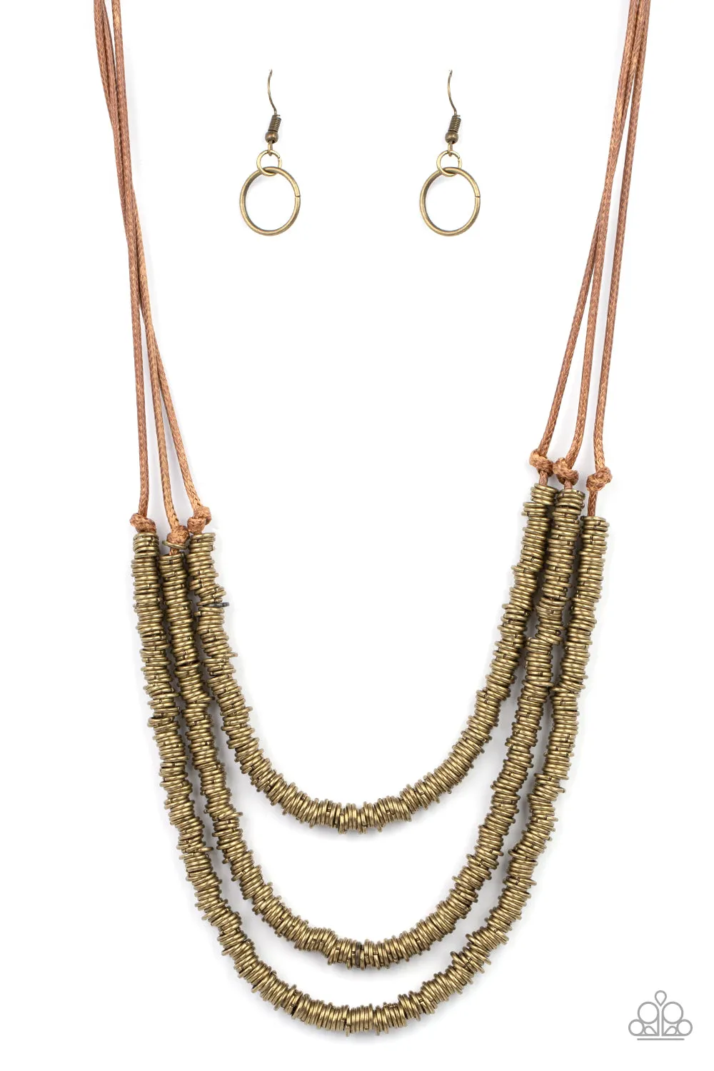 Paparazzi RING to Reason - Brass Necklace