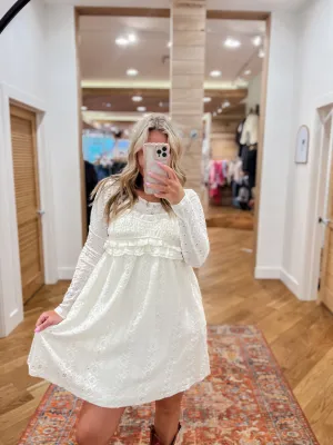 Parker Cream Lace Mini Dress