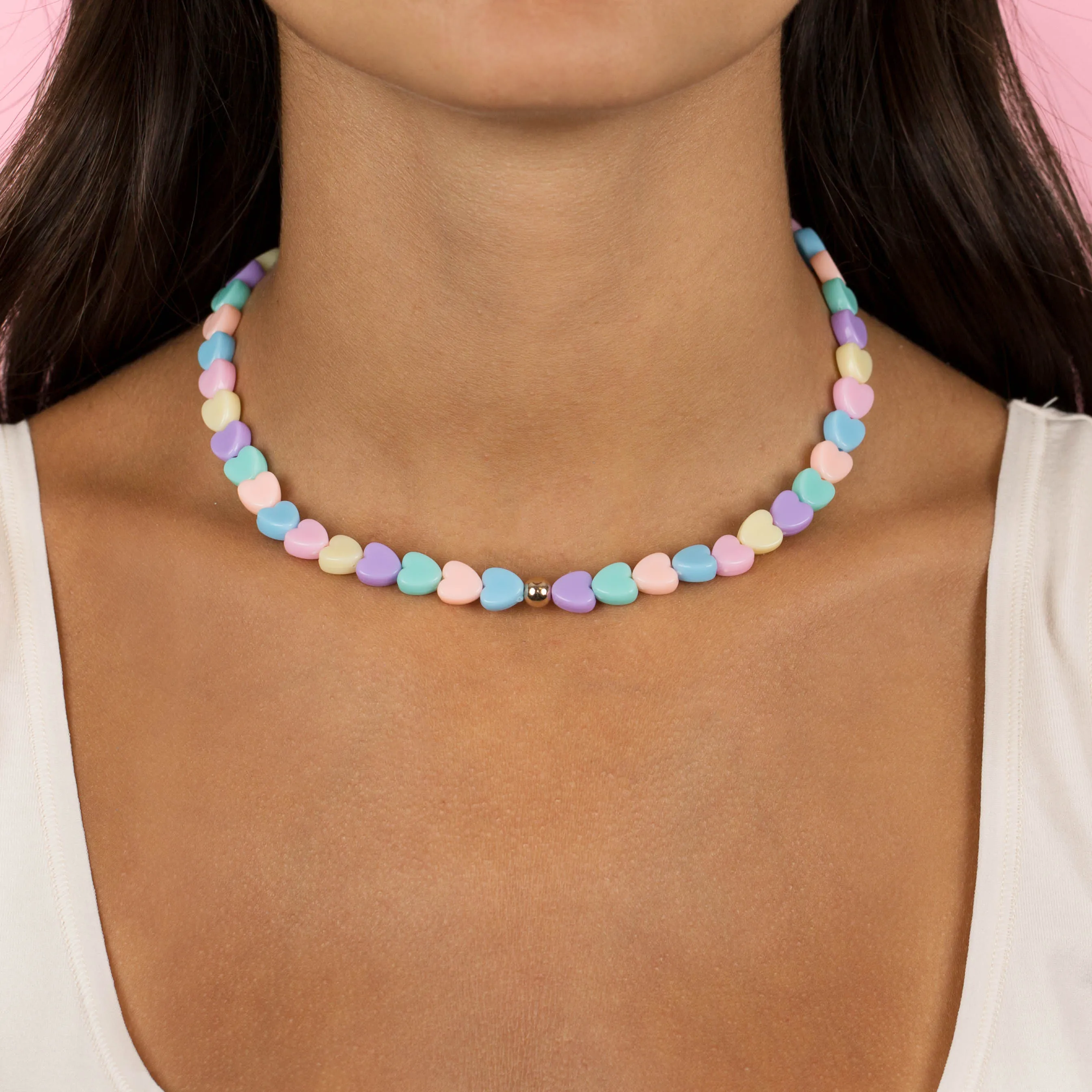 Pastel Heart Necklace
