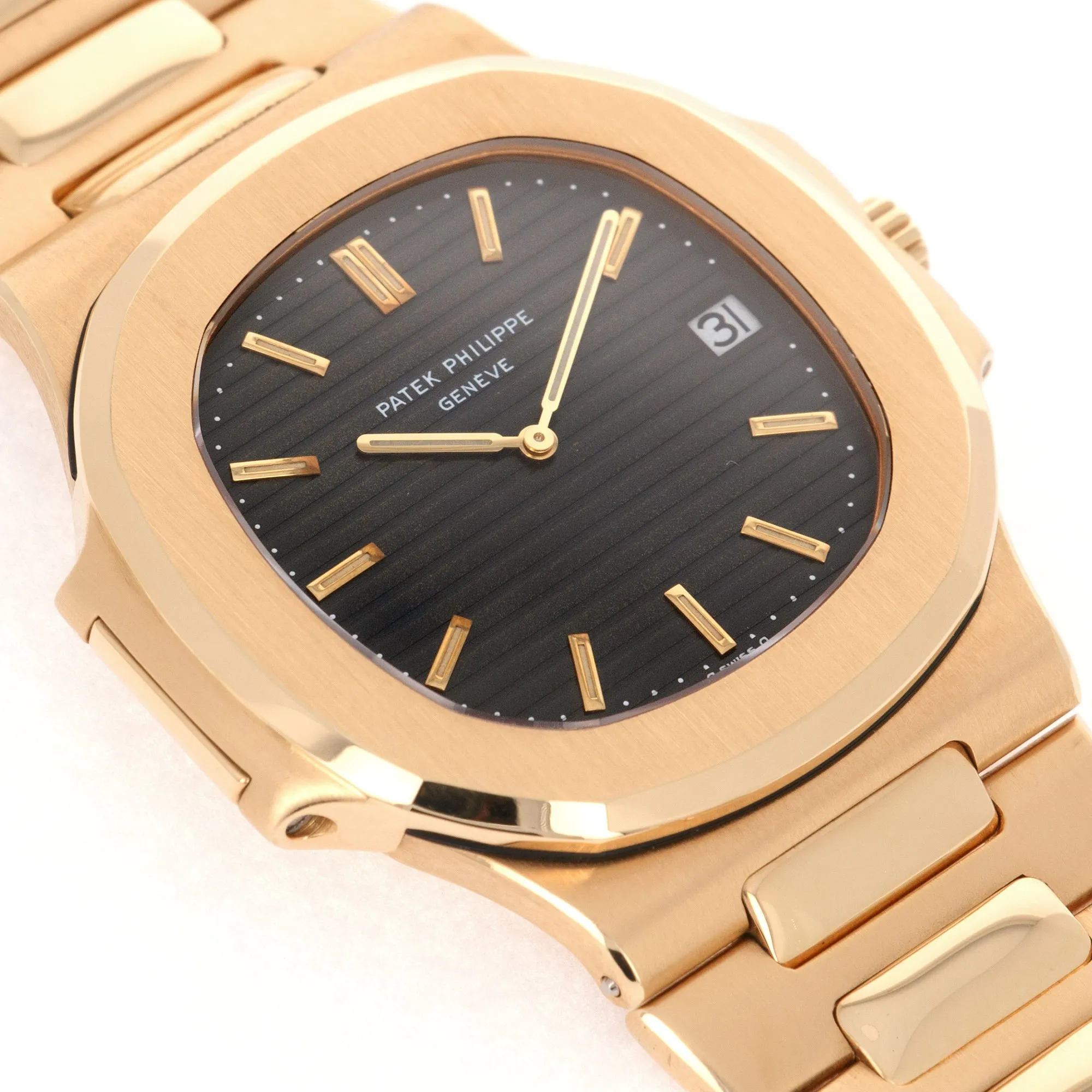 Patek Philippe Yellow Gold Nautilus Jumbo Watch Ref. 3700