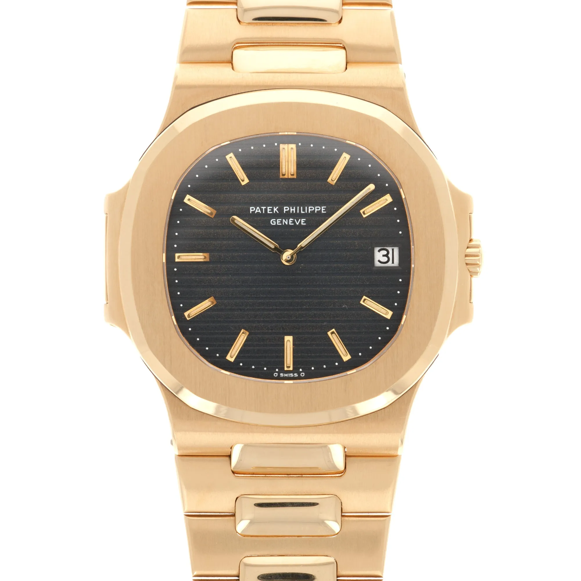 Patek Philippe Yellow Gold Nautilus Jumbo Watch Ref. 3700