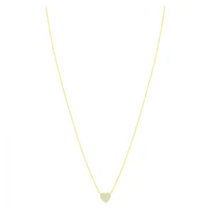 Pave Mini Heart Necklace
