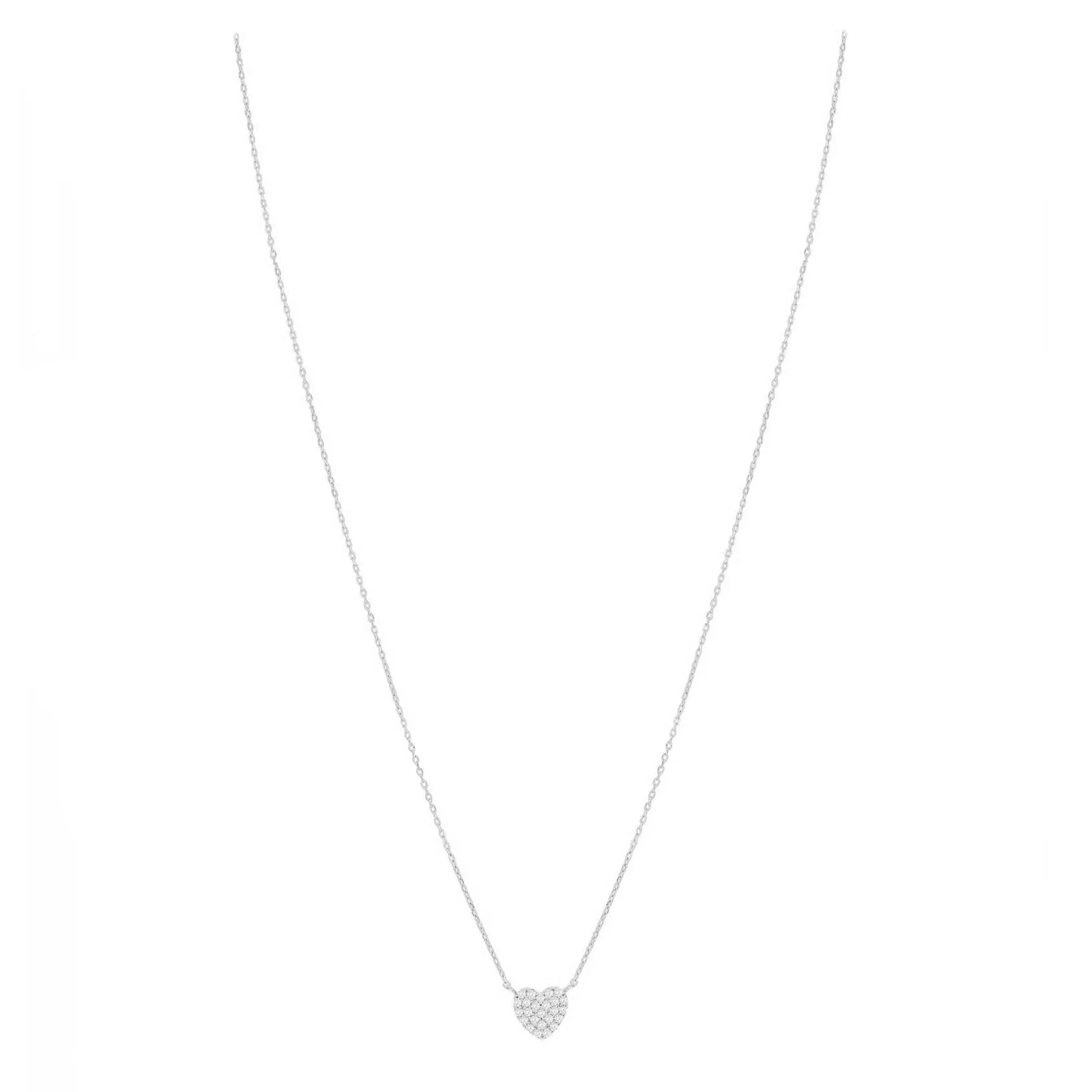 Pave Mini Heart Necklace