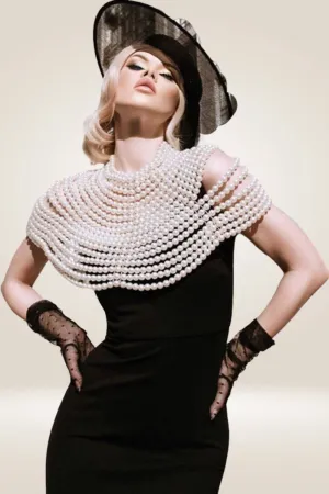 Pearl Round Layered Long Necklaces