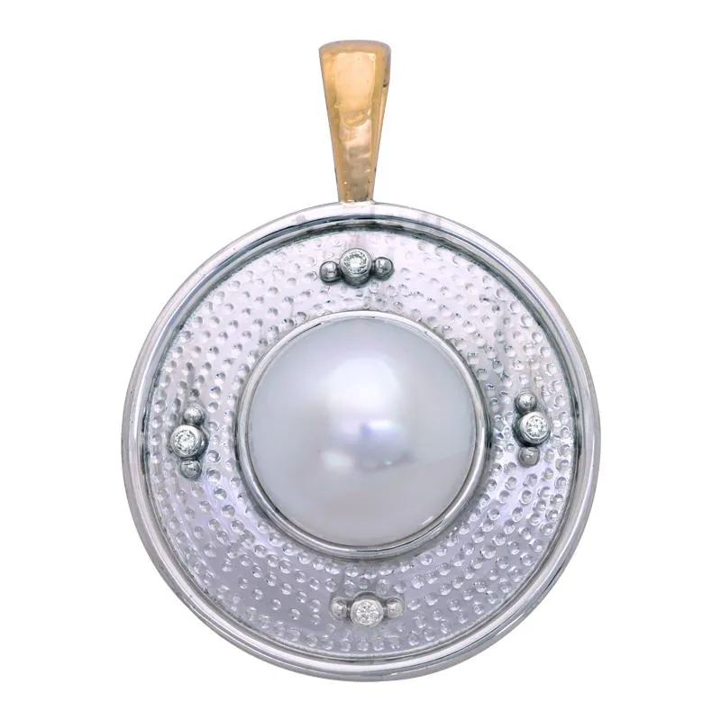 Pendant- South Sea Pearl and Diamond  (26JM)